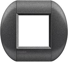 Рамка овальная Legrand BTicino LivingLight 2 мод Графит  картинка